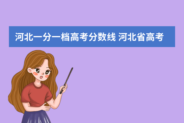 河北一分一档高考分数线 河北省高考一万名多少分